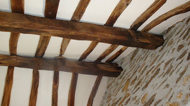 Plafond de la chambre- ancienne magnanerie