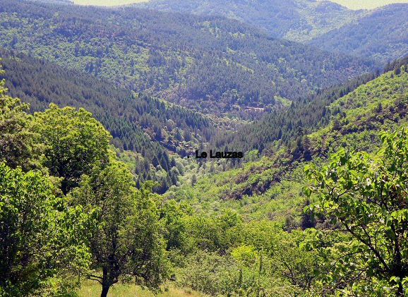 Le Lauzas vue d'en haut