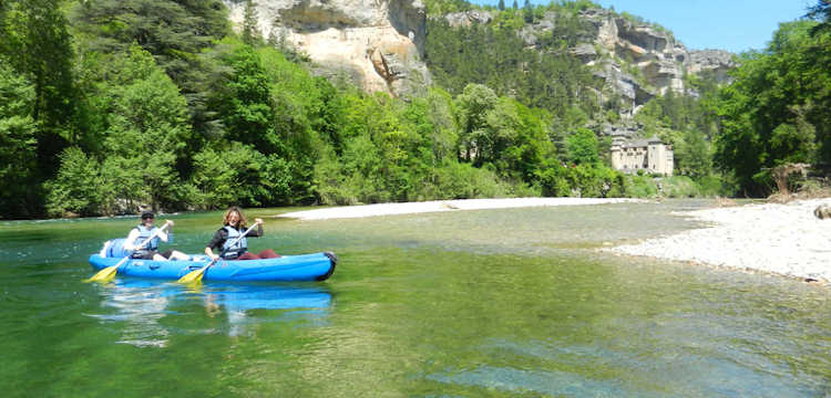 Afdaling van de Gorges du Tarn per kano of kajak, met familie, vrienden of alleen ...