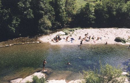 Lieu de Baignade dans la Mimente de La Salle Prunet