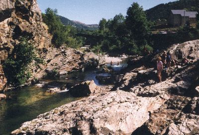 Les ROcher des Fées - Baignade Florac